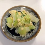 レンジで簡単♩チンゲンサイと卵の中華あえ